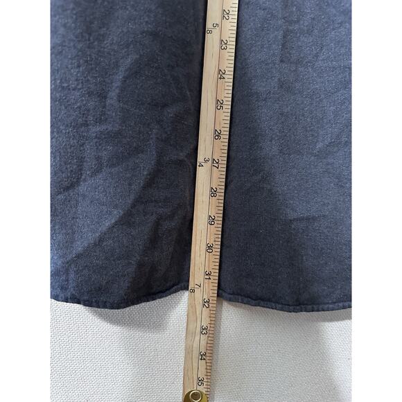 Duluth Trading Co Flannel Shirt Men’s Sz L Blue Button Up Long Sleeve Utility - Picture 8 of 10